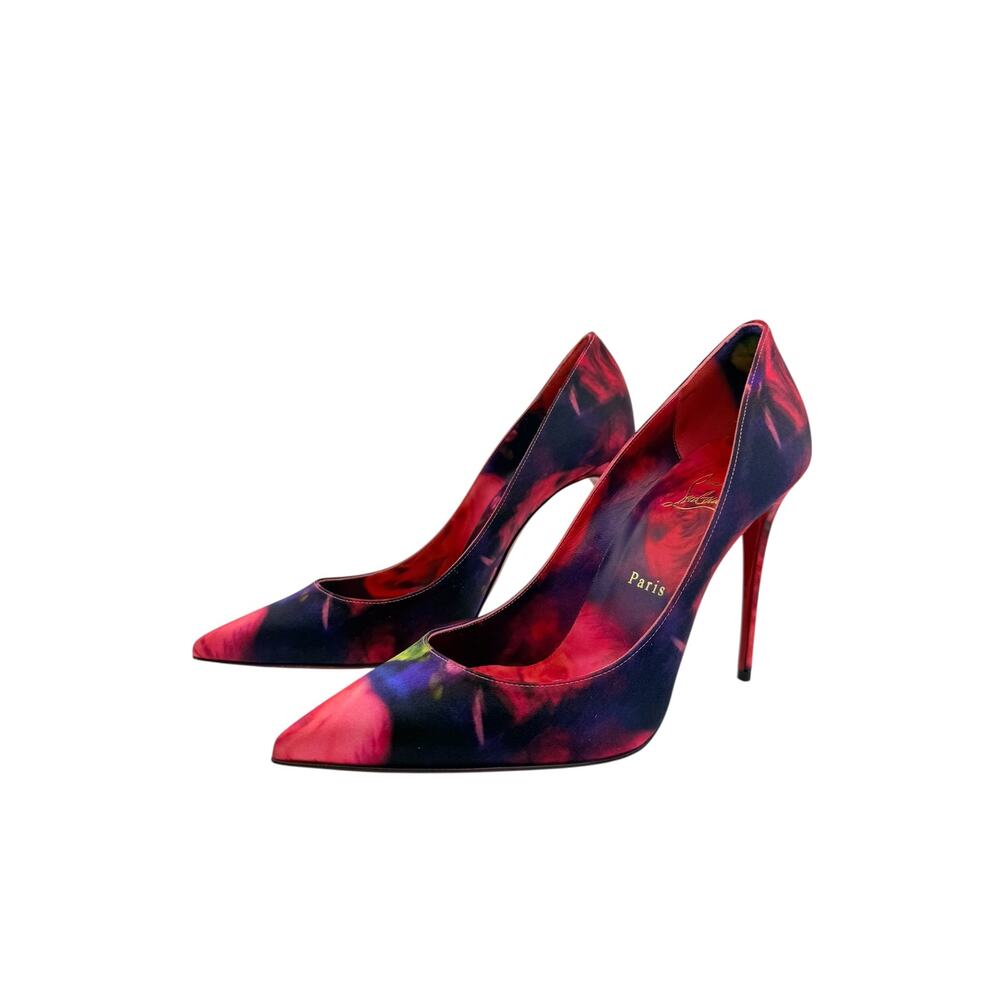 Christian Louboutin Satin Roses Kate 100mm (39.5/9.5) - Picture 5 of 6